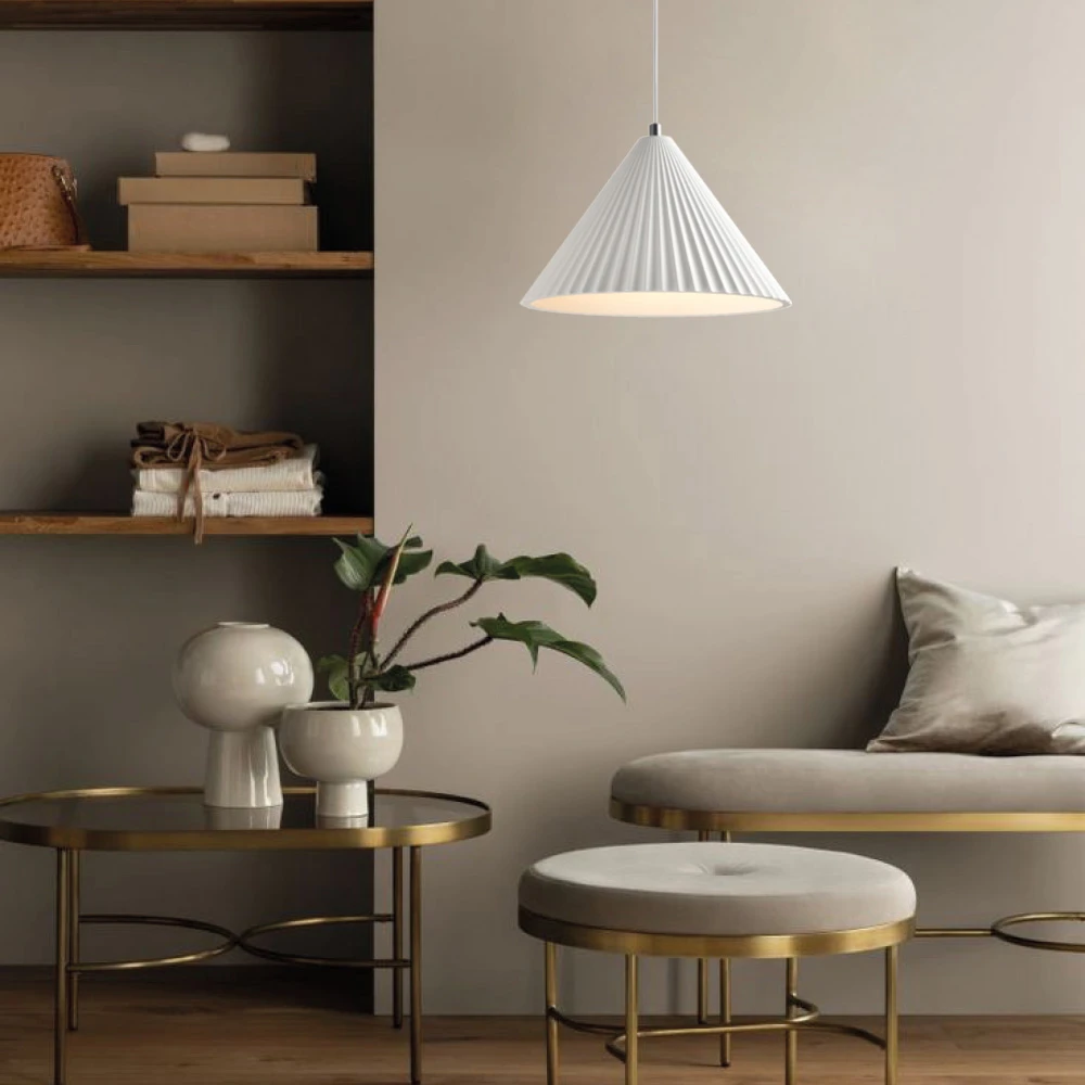 Inlight Κρεμαστό φωτιστικό λευκό από γύψο 1XE27 D:30cm (4065-White) Inlight Κρεμαστό φωτιστικό λευκό από γύψο 1XE27 D:30cm (4065-White)