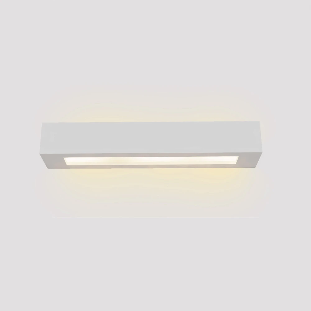 Inlight Επιτοίχιο φωτιστικό λευκό από γύψο 2xE14 D:45cm (43049-A-White)