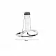 Inlight Κρεμαστό φωτιστικό LED 40W 3CCT (by switch on base)  σε χρώμιο D:60cm (6101-Chrome)