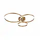 Inlight Φωτιστικό οροφής LED 75W 3CCT (by switch on base) D:80cm (6094-A-Golden)