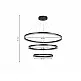 InLight Κρεμαστό φωτιστικό LED 100W 3CCT (by switch on base) D:60cm (6095-A-Black)