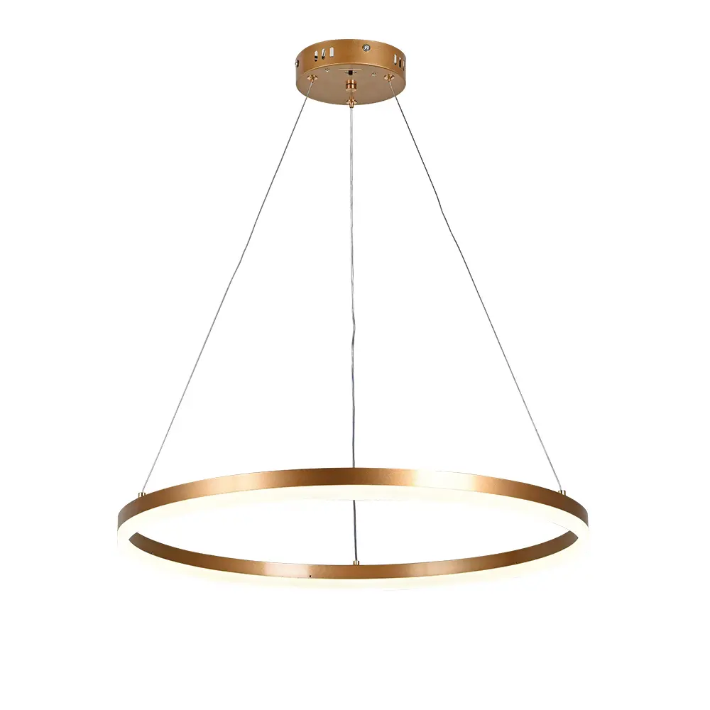 Inlight Κρεμαστό φωτιστικό LED 45W 3CCT (by switch on base) D:60cm (6095-C-Golden)