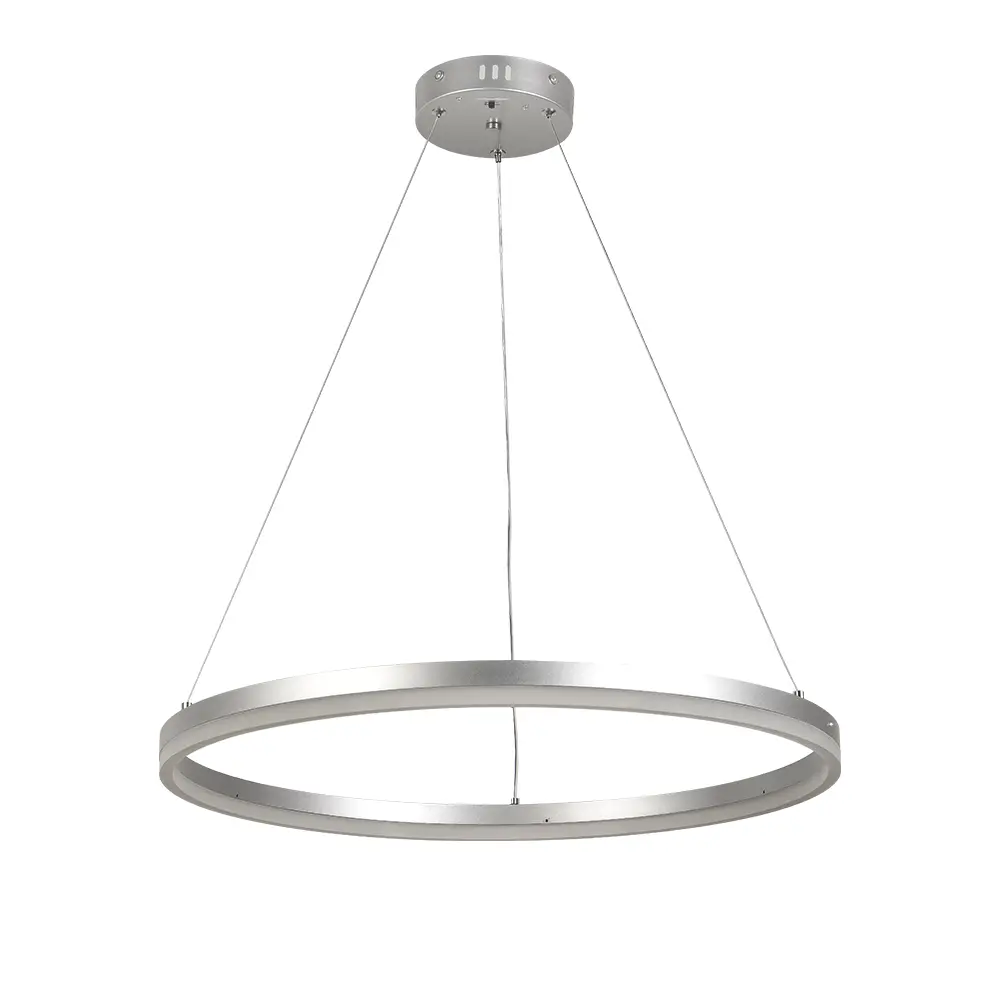 Inlight Κρεμαστό φωτιστικό LED 45W 3CCT (by switch on base) D:60cm (6095-C-Silver) Inlight Κρεμαστό φωτιστικό LED 45W 3CCT (by switch on base) D:60cm (6095-C-Silver)