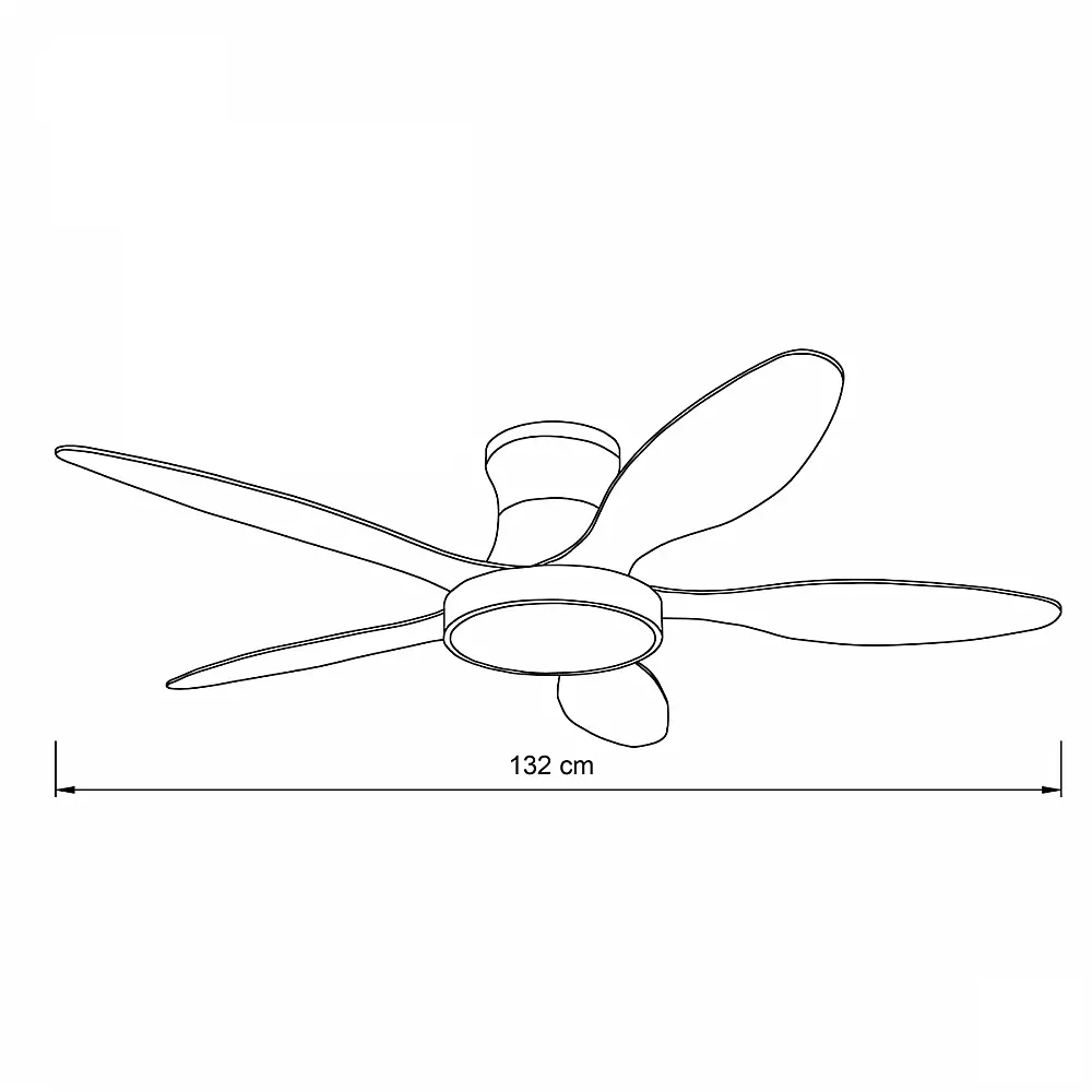 it-Lighting Denali 24W 3CCT LED Fan Light in Grey and wooden Color (102000730)