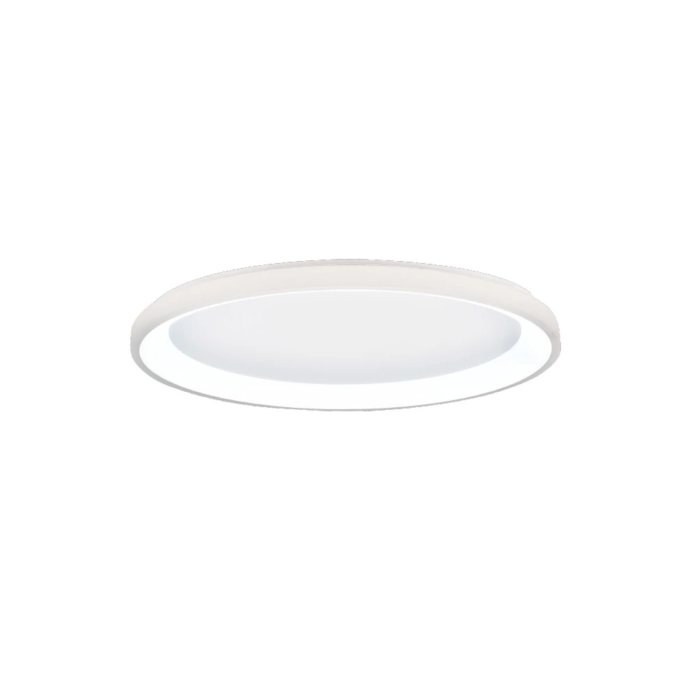 Inlight Πλαφονιέρα οροφής LED 28W 3CCT από λευκό μέταλλο και ακρυλικό D:80x5cm (42044-B-White)