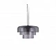 Inlight Κρεμαστό Φωτιστικό LED 12W 3000Κ απο φιμέ γυαλί D:42x23cm (4068-Smoky)