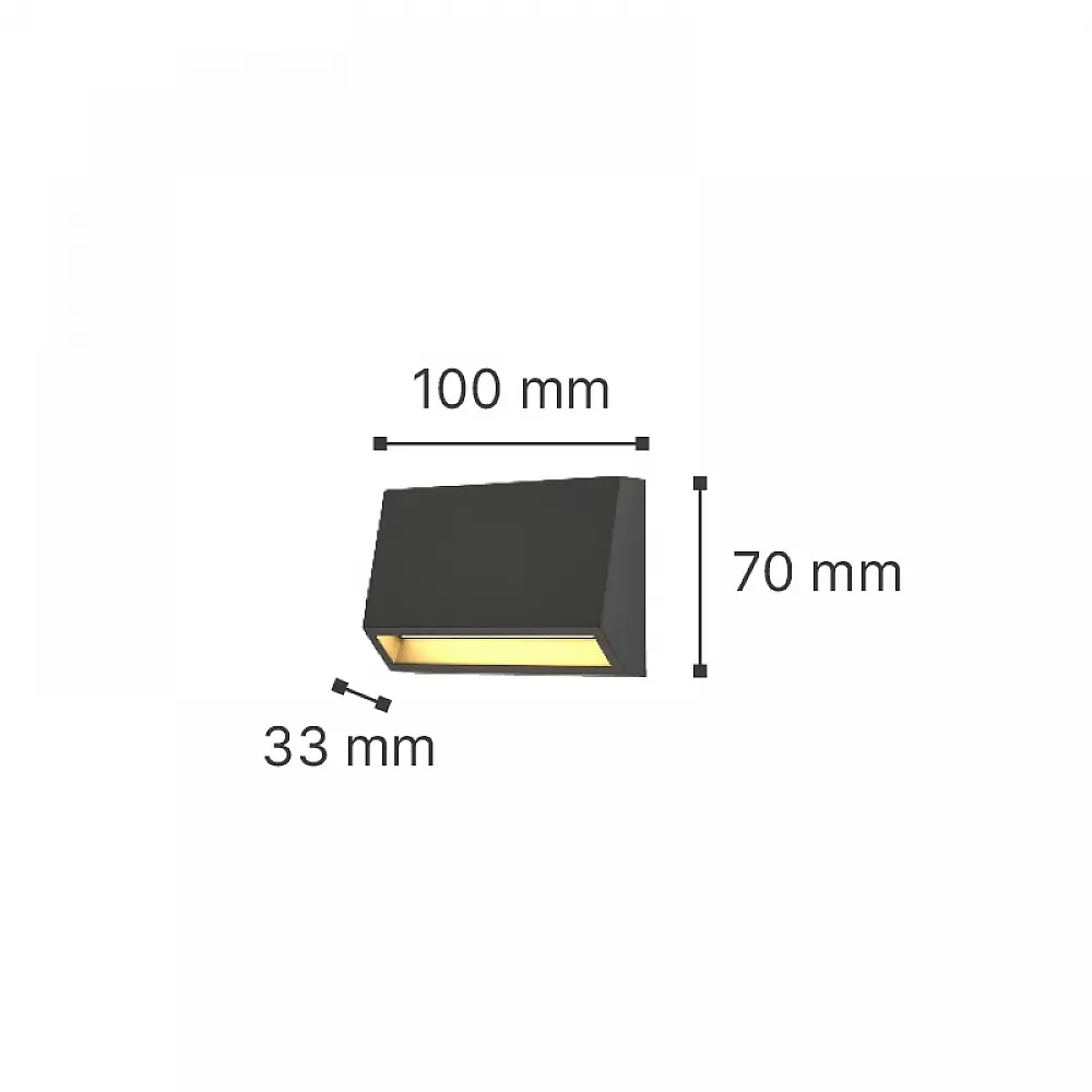 it-Lighting Blue LED 3W 3CCT Outdoor Wall Lamp Anthracite D:16cmx7cm (80202240) it-Lighting Blue LED 3W 3CCT Outdoor Wall Lamp Anthracite D:16cmx7cm (80202240)