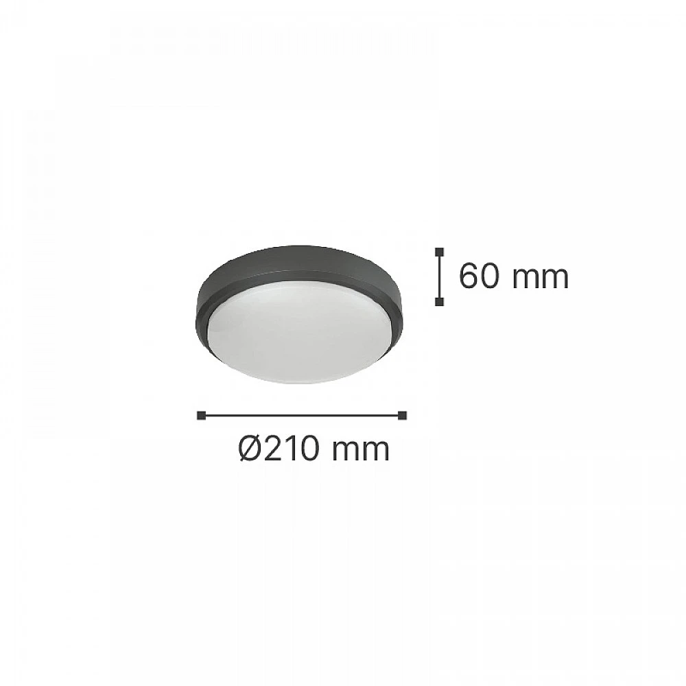 it-Lighting Echo LED 15W 3CCT Outdoor Ceiling Light Anthracite D:21cmx6cm (80300240) it-Lighting Echo LED 15W 3CCT Outdoor Ceiling Light Anthracite D:21cmx6cm (80300240)