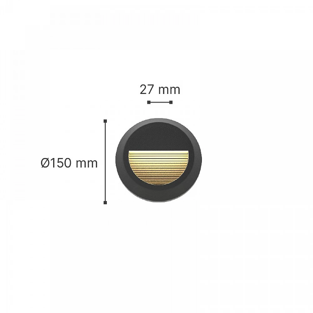 it-Lighting Maroon LED 2W 3CCT Outdoor Wall Lamp Anthracite D:15cmx2.7cm (80201640) it-Lighting Maroon LED 2W 3CCT Outdoor Wall Lamp Anthracite D:15cmx2.7cm (80201640)
