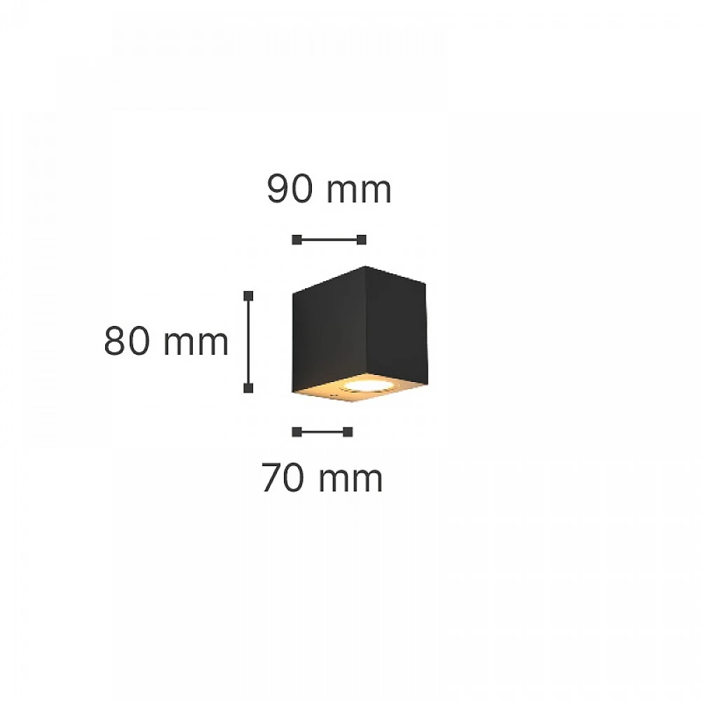 it-Lighting Norman 1xGU10 Outdoor Up or Down Wall Lamp Grey D:8cmx7cm (80200434) it-Lighting Norman 1xGU10 Outdoor Up or Down Wall Lamp Grey D:8cmx7cm (80200434)