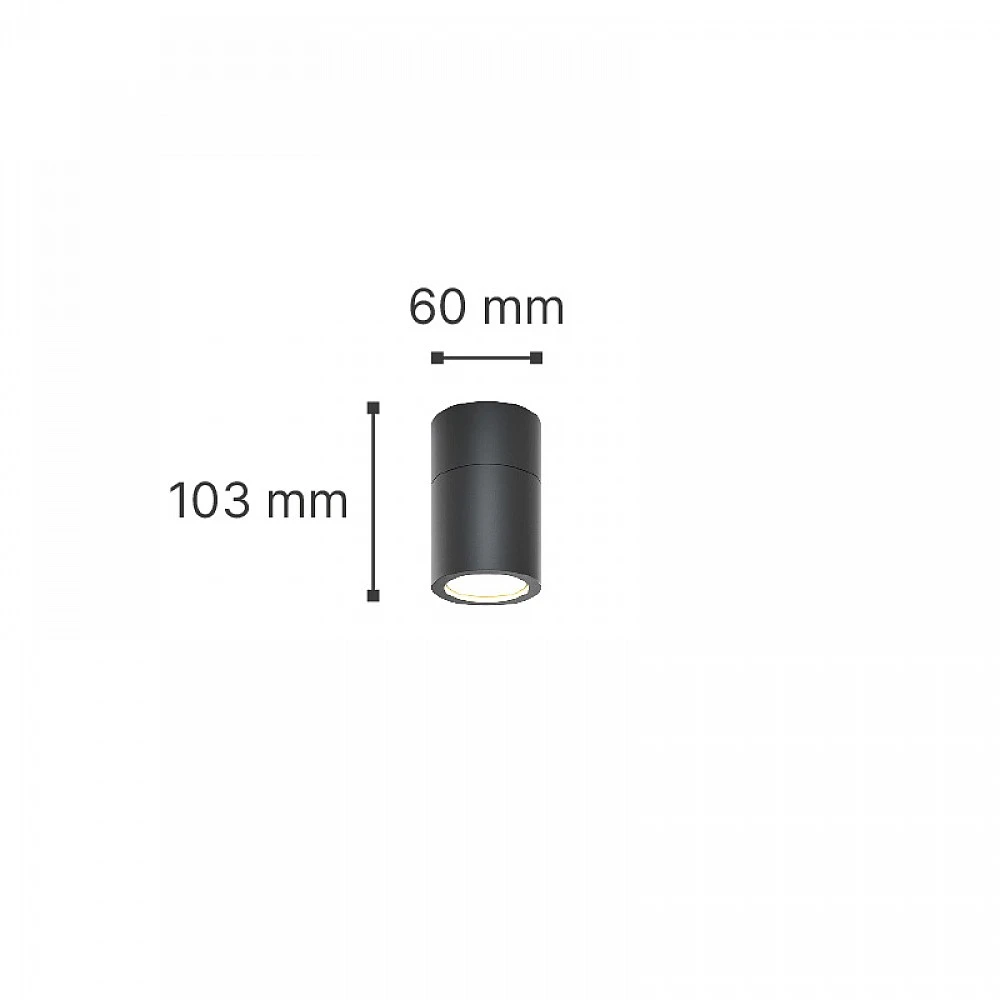 it-Lighting Chelan 1xGU10 Outdoor Ceiling Down Light Grey D:10.3cmx6cm (80300134) it-Lighting Chelan 1xGU10 Outdoor Ceiling Down Light Grey D:10.3cmx6cm (80300134)