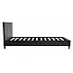 Κρεβάτι Nevil pakoworld 100x200 PU χρώμα μαύρο ματ Κρεβάτι Nevil pakoworld 100x200 PU χρώμα μαύρο ματ