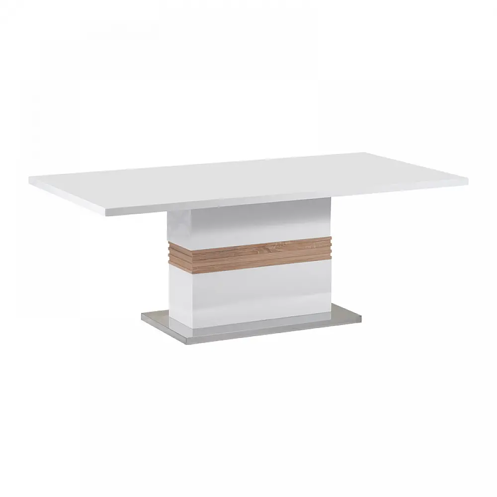 Τραπέζι Zoekrin Inart λευκό mdf 200x100x76εκ