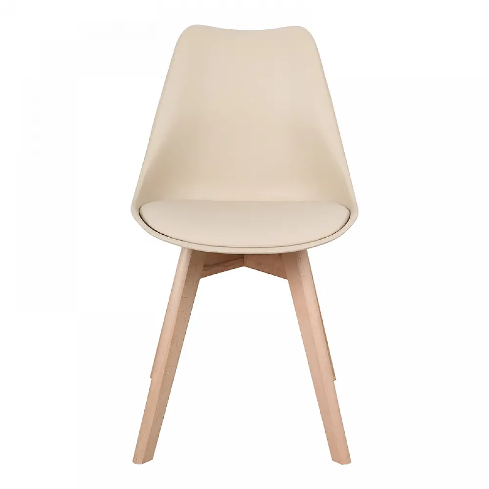 Καρέκλα Gaston pakoworld PP-PU taupe απόχρωση- φυσικό πόδι 43x51x75εκ Καρέκλα Gaston pakoworld PP-PU taupe απόχρωση- φυσικό πόδι 43x51x75εκ