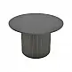 Τραπέζι σαλονιού Dovel pakoworld mdf σε μαύρη απόχρωση Φ70x40εκ