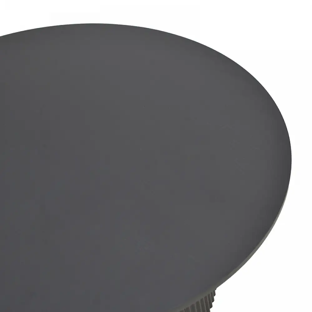 Τραπέζι Karulo pakoworld mdf σε μαύρη απόχρωση Φ120x76εκ