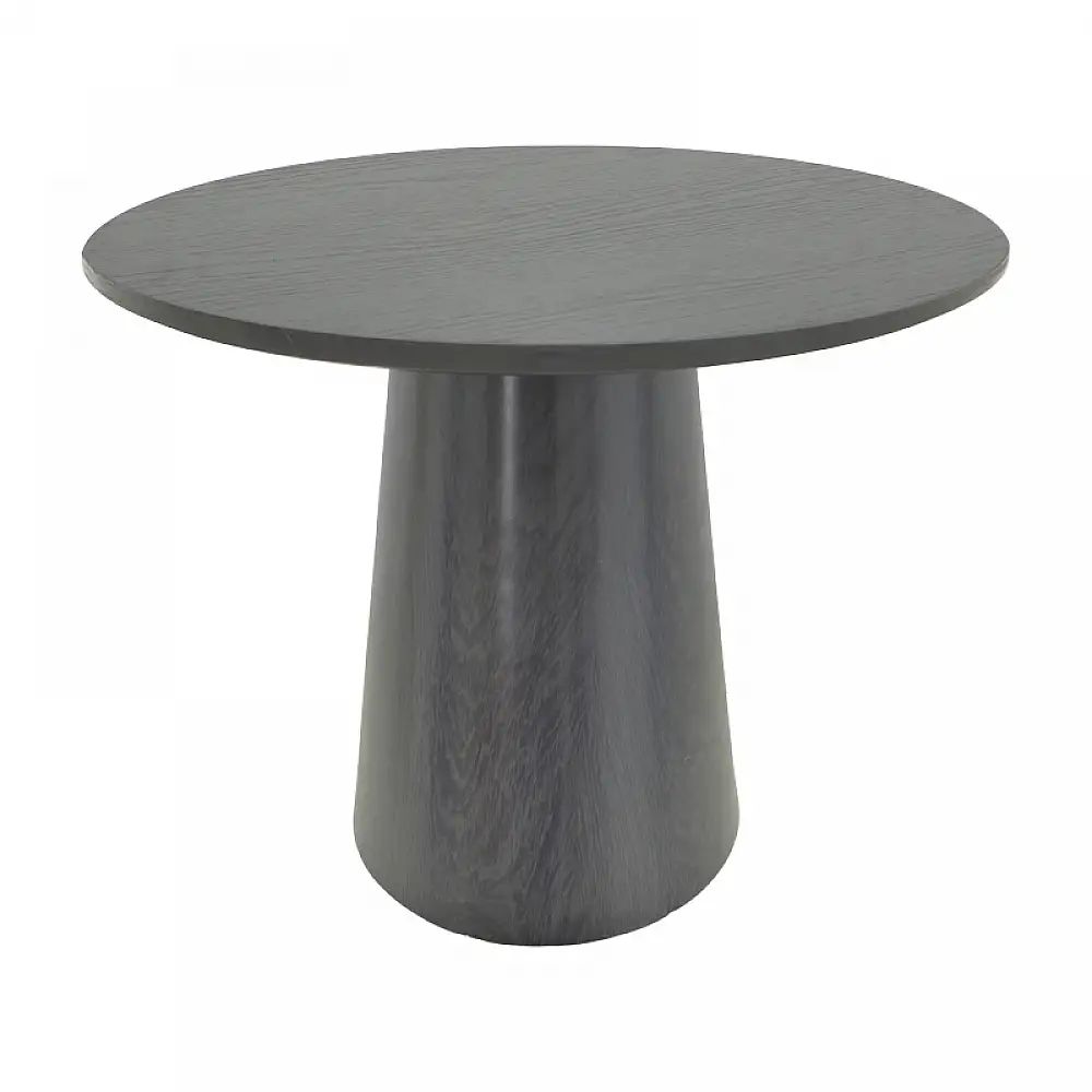 Tραπέζι Donda pakoworld mdf μαύρο Φ100x76εκ