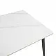 Τραπέζι Gustas pakoworld λευκό μαρμάρου sintered stone-μαύρο μέταλλο 80x80x76εκ