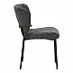 Καρέκλα Mavier pakoworld ανθρακί ύφασμα με πόδια μαύρο μεταλλικό 48x61.5x82εκ | 2 τμχ