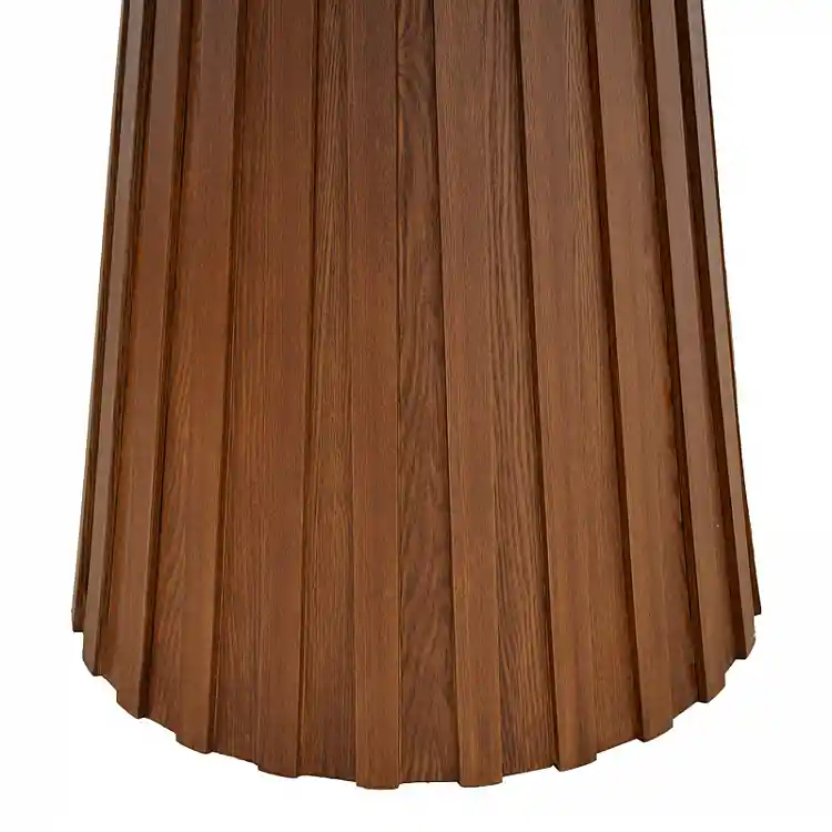 Τραπέζι Franzel pakoworld sintered stone σε όψη μαρμάρου-mdf σε φυσική απόχρωση Φ120x75εκ