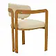 Πολυθρόνα Berdona pakoworld μαύρο με μπεζ ύφασμα-μεταλλικό πόδι σε φυσική απόχρωση 57x47x78εκ