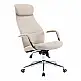 Καρέκλα γραφείου διευθυντή Ferka pakoworld pu σε μπεζ απόχρωση 64x71x120-128εκ