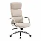 Καρέκλα γραφείου διευθυντή Bendona pakoworld pu σε μπεζ απόχρωση 71x78x119-127εκ