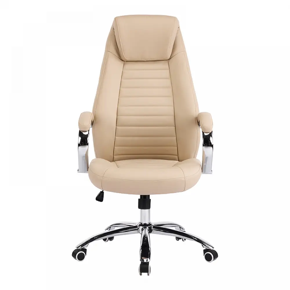 Καρέκλα γραφείου διευθυντή Sonar pakoworld μπεζ pu 61x57x120-128εκ