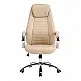Καρέκλα γραφείου διευθυντή Sonar pakoworld μπεζ pu 61x57x120-128εκ
