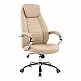Καρέκλα γραφείου διευθυντή Sonar pakoworld μπεζ pu 61x57x120-128εκ