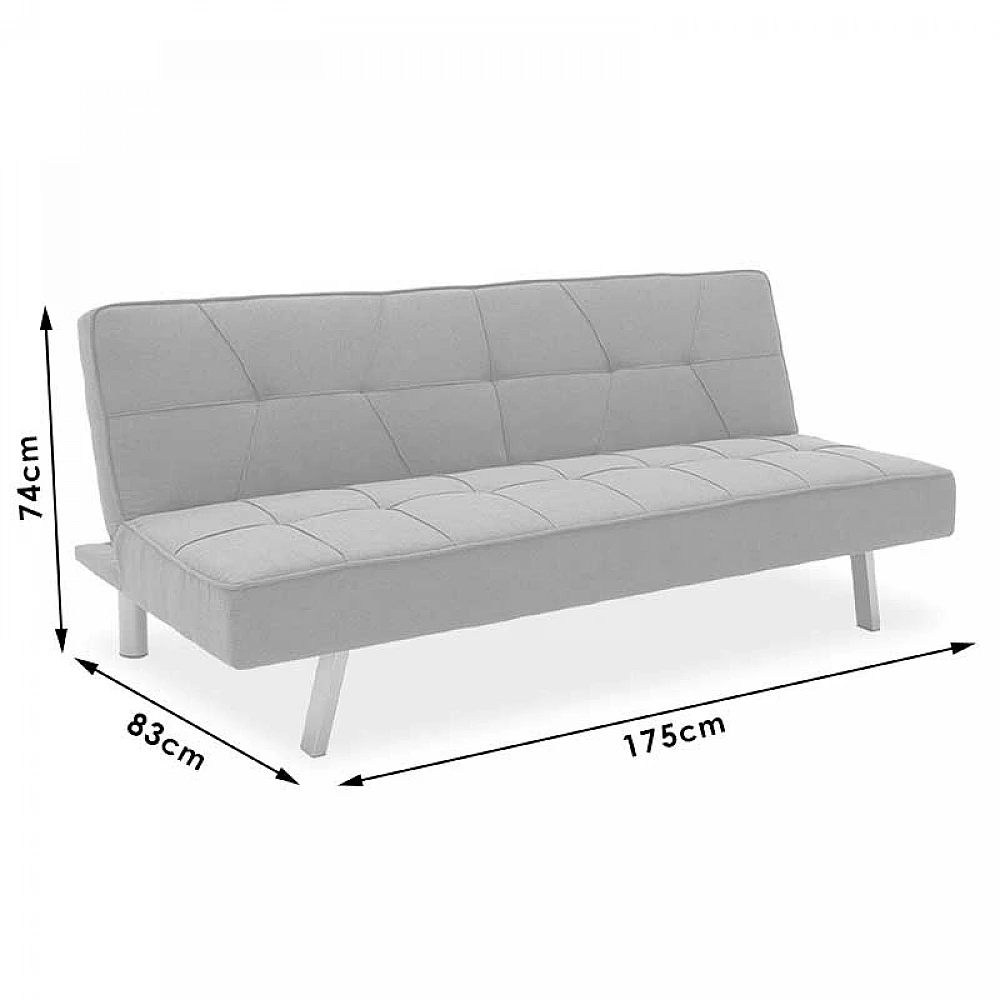 Καναπές-κρεβάτι Travis pakoworld 3θέσιος ύφασμα γκρι 175x83x74εκ Καναπές-κρεβάτι Travis pakoworld 3θέσιος ύφασμα γκρι 175x83x74εκ