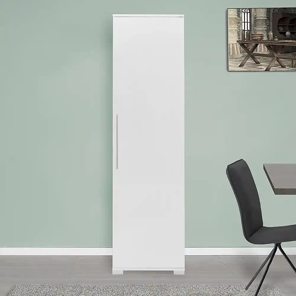Στήλη Diamond1 pakoworld λευκό gloss 50x35x187εκ