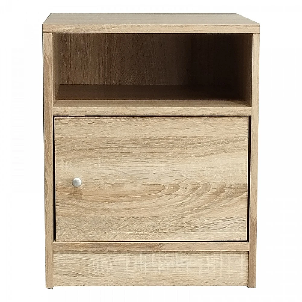 Κομοδίνο Foly pakoworld με ένα ντουλάπι sonoma 40x40x50εκ Κομοδίνο Foly pakoworld με ένα ντουλάπι sonoma 40x40x50εκ