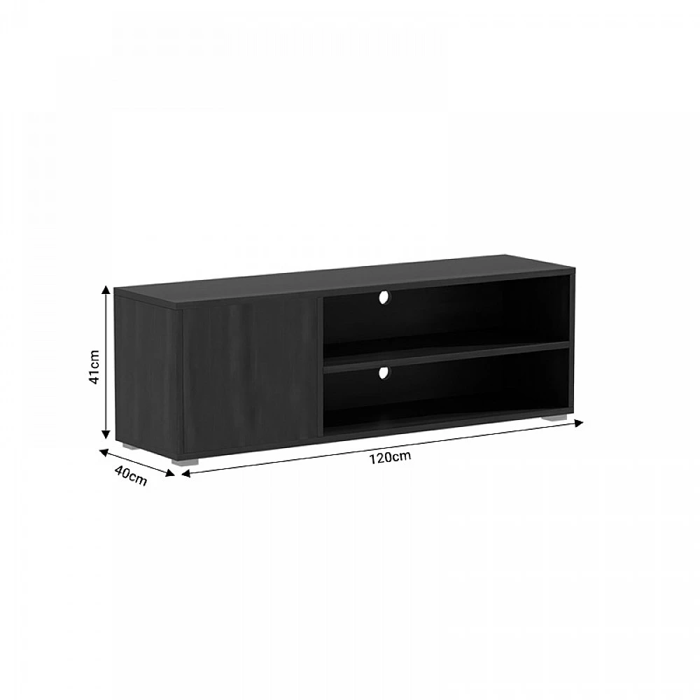 Έπιπλο τηλεόρασης Ellon pakoworld μελαμίνης zebrano 120x40x41εκ. Έπιπλο τηλεόρασης Ellon pakoworld μελαμίνης zebrano 120x40x41εκ.