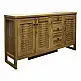 Μπουφές Beles pakoworld sonoma 160x40x93.5εκ