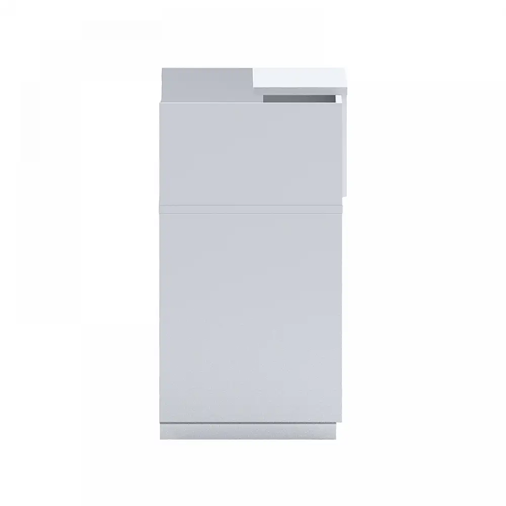 Γραφείο reception Lotus pakoworld σε λευκή απόχρωση 140x70x110εκ