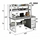 Γραφείο Soco pakoworld με ραφιέρα-MDF φυσικό-λευκό 120x50x147εκ Γραφείο Soco pakoworld με ραφιέρα-MDF φυσικό-λευκό 120x50x147εκ