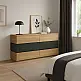 Συρταριέρα Sonlen pakoworld mdf σε ανθρακί-sonoma απόχρωση 120x40x72εκ Συρταριέρα Sonlen pakoworld mdf σε ανθρακί-sonoma απόχρωση 120x40x72εκ