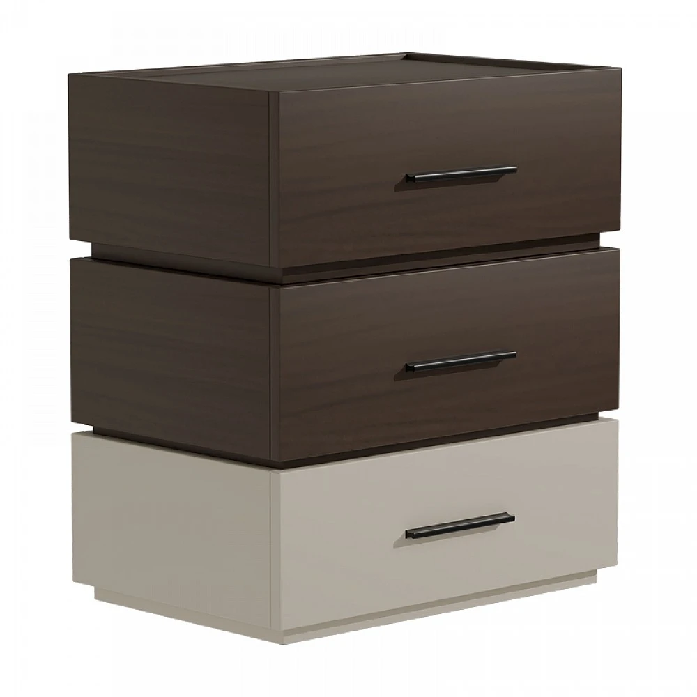 Κομοδίνο Sonlen pakoworld mdf σε καρυδί-μπεζ απόχρωση 60x40x66εκ Κομοδίνο Sonlen pakoworld mdf σε καρυδί-μπεζ απόχρωση 60x40x66εκ