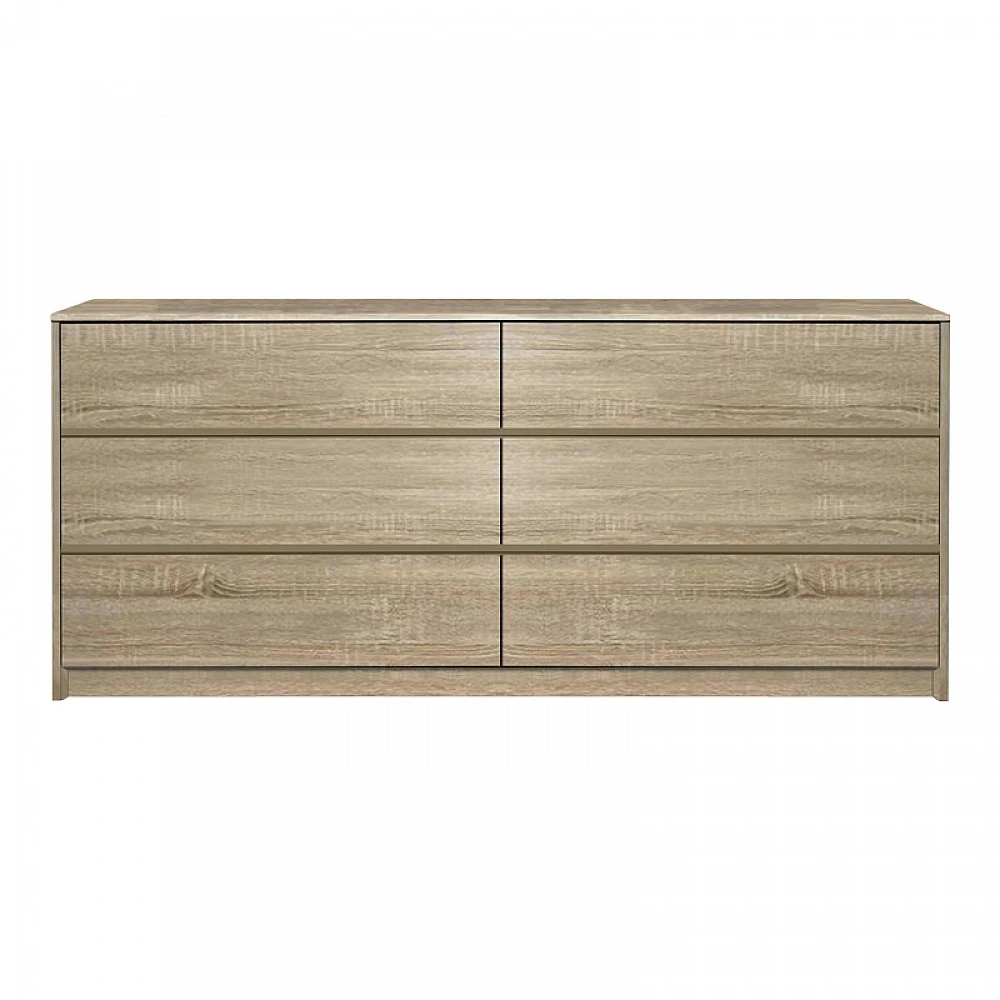 Συρταριέρα Kuanger pakoworld mdf σε φυσική απόχρωση 120x40x70εκ