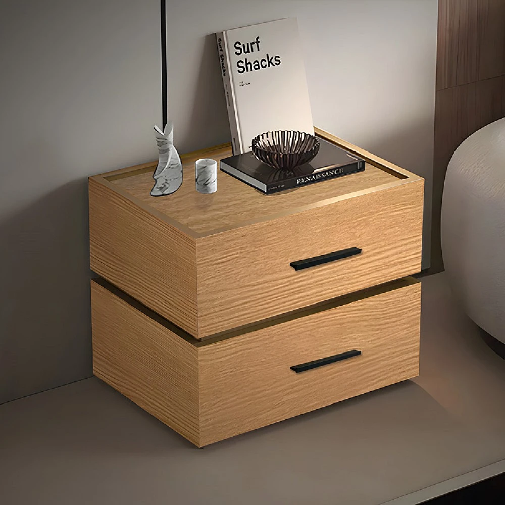 Κομοδίνο Sonlen pakoworld mdf σε oak απόχρωση 60x40x44.5εκ