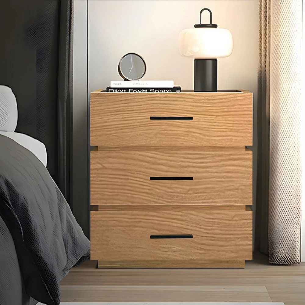 Κομοδίνο Sonlen pakoworld mdf σε oak απόχρωση 60x40x66εκ