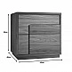 Κομοδίνο Inget pakoworld mdf σε καρυδί απόχρωση 50x40x48εκ Κομοδίνο Inget pakoworld mdf σε καρυδί απόχρωση 50x40x48εκ