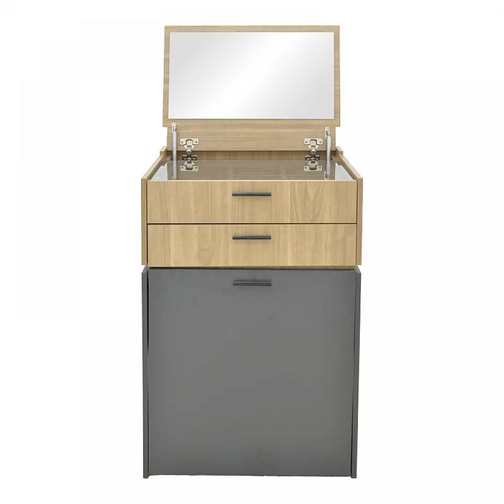Τουαλέτα κρεβατοκάμαρας Sonlen pakoworld ανθρακί-sonoma 60x45x130εκ