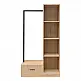 Έπιπλο εισόδου Erdeco pakoworld mdf σε φυσική απόχρωση 80x40x150εκ Έπιπλο εισόδου Erdeco pakoworld mdf σε φυσική απόχρωση 80x40x150εκ