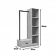 Έπιπλο εισόδου Erdeco pakoworld mdf σε φυσική απόχρωση 80x40x150εκ Έπιπλο εισόδου Erdeco pakoworld mdf σε φυσική απόχρωση 80x40x150εκ