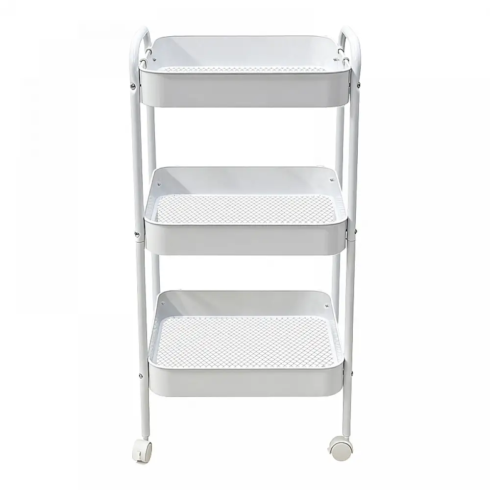 Τρόλλεϊ-ραφιέρα Nedea pakoworld μέταλλο λευκό 41x30x77εκ