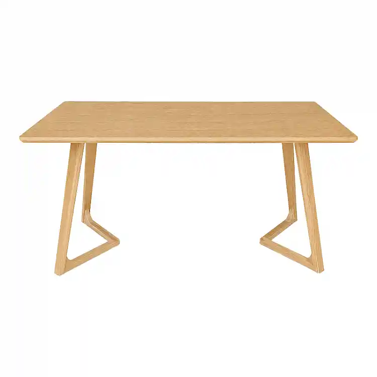 Τραπέζι Pendra pakoworld mdf επιφάνεια με πόδι ξύλο μασίφ σε sonoma απόχρωση 150x80x75εκ