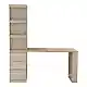 Γραφείο με βιβλιοθήκη Cliner pakoworld sonoma 140x50x180εκ