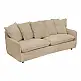 Kαναπές τριθέσιος Interest pakoworld ύφασμα μπεζ με μαξιλάρια 196x85x90εκ